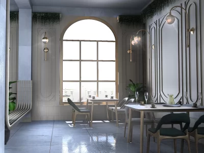 کافی شاپ و فست فود با ویو شهری